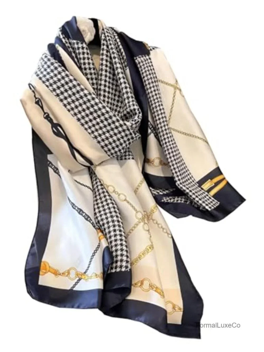 Large Lightweight Fashion Silk Scarf Shawl Wrap